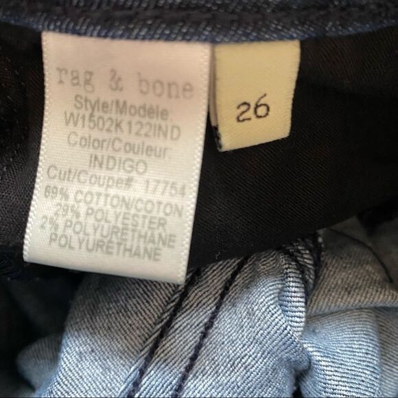 Rag & Bone Indigo Skinny Jeans size 26 - Picture 6 of 10